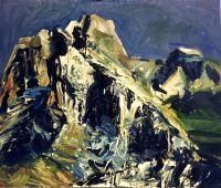 „Berg“, Öl auf Leinwand, 80 × 90 cm, 1990