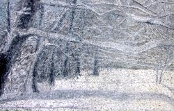 „Im Zauberwald der Erinnerung II“, Acryl auf Leinwand, 130 × 200 cm, 1999