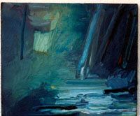 „Ohne Titel“, Öl auf Leinwand, 38 × 45 cm, 1990