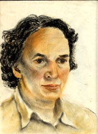 „Frau“, Ölpastellkreide, 40 × 30 cm, 1978