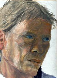 „Selbstporträt“, Öl auf Leinwand, 40 × 30 cm, 2001